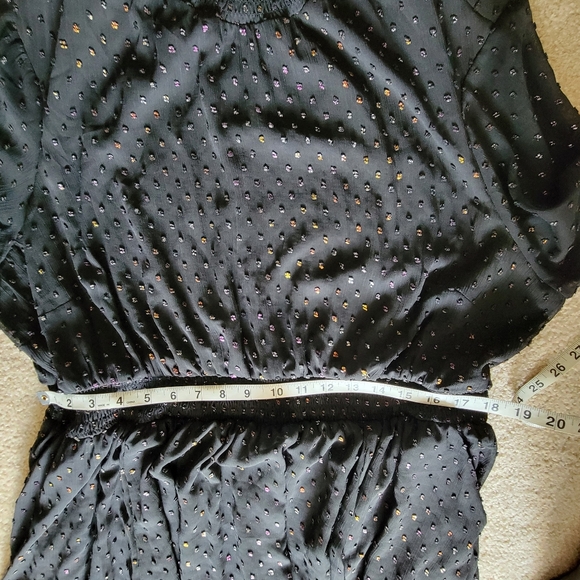 Torrid Mini Clup Dot Blouson Long Sleeve Dress SZ 2 - Picture 14 of 16